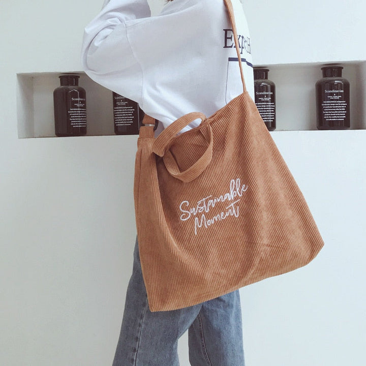 Stilla | Old School Tote Bag I Corduroy Kvinder