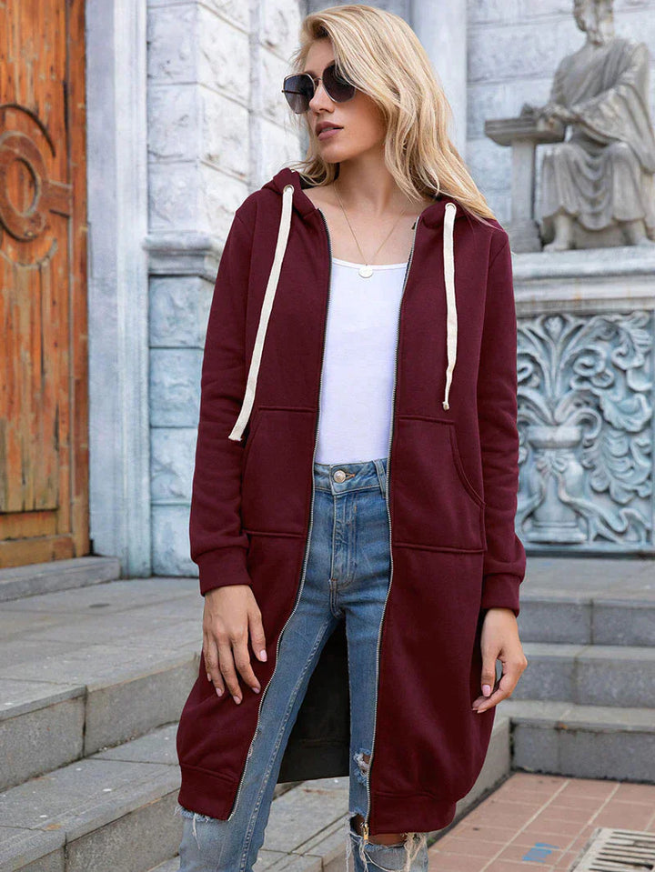 Stilla | Komfort Vintertrend Sweatshirt Med Lynlås Giver Stilfuld Varme