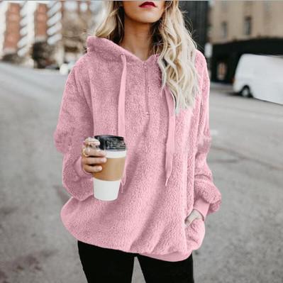 Stilla | Damer Pullover Med Sherpa Hætte