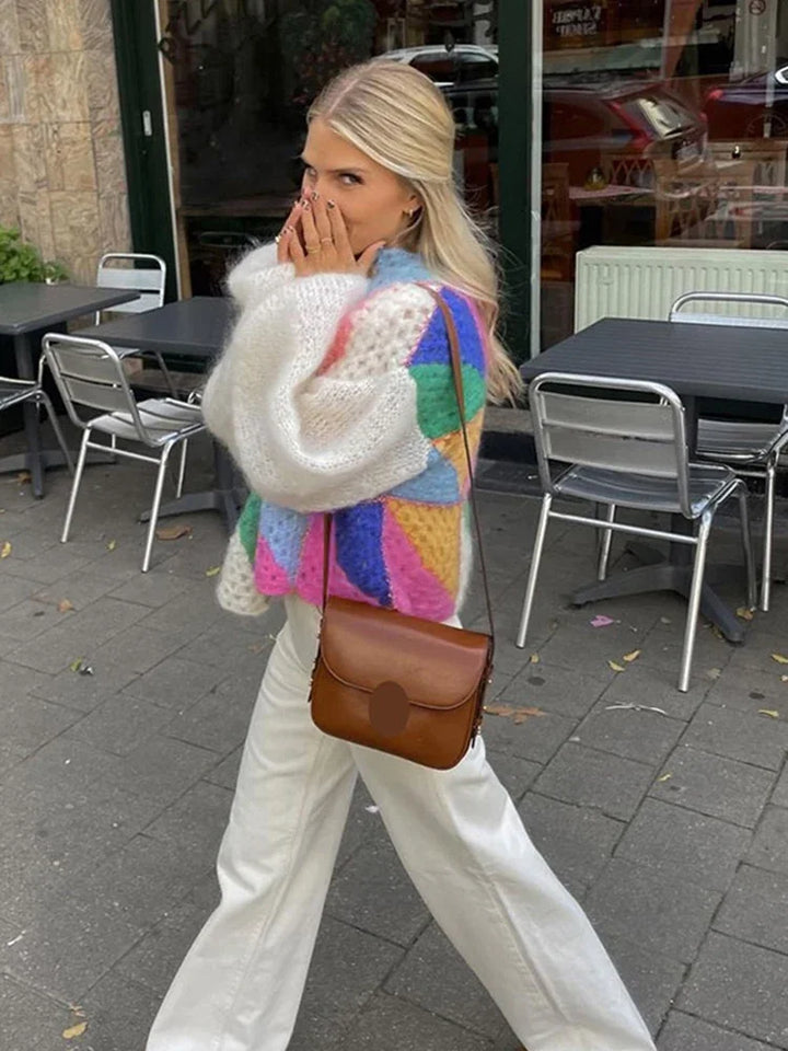Stilla | Stribet Pullover Med En Smuk Farve