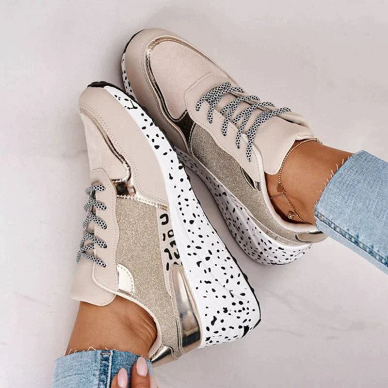 Stilla | Snørresko Med Leopardmønster