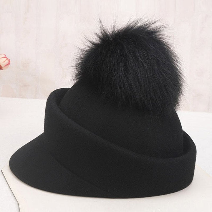 Stilla | Chic Kvinders Sofistikeret Pels Cap Beret