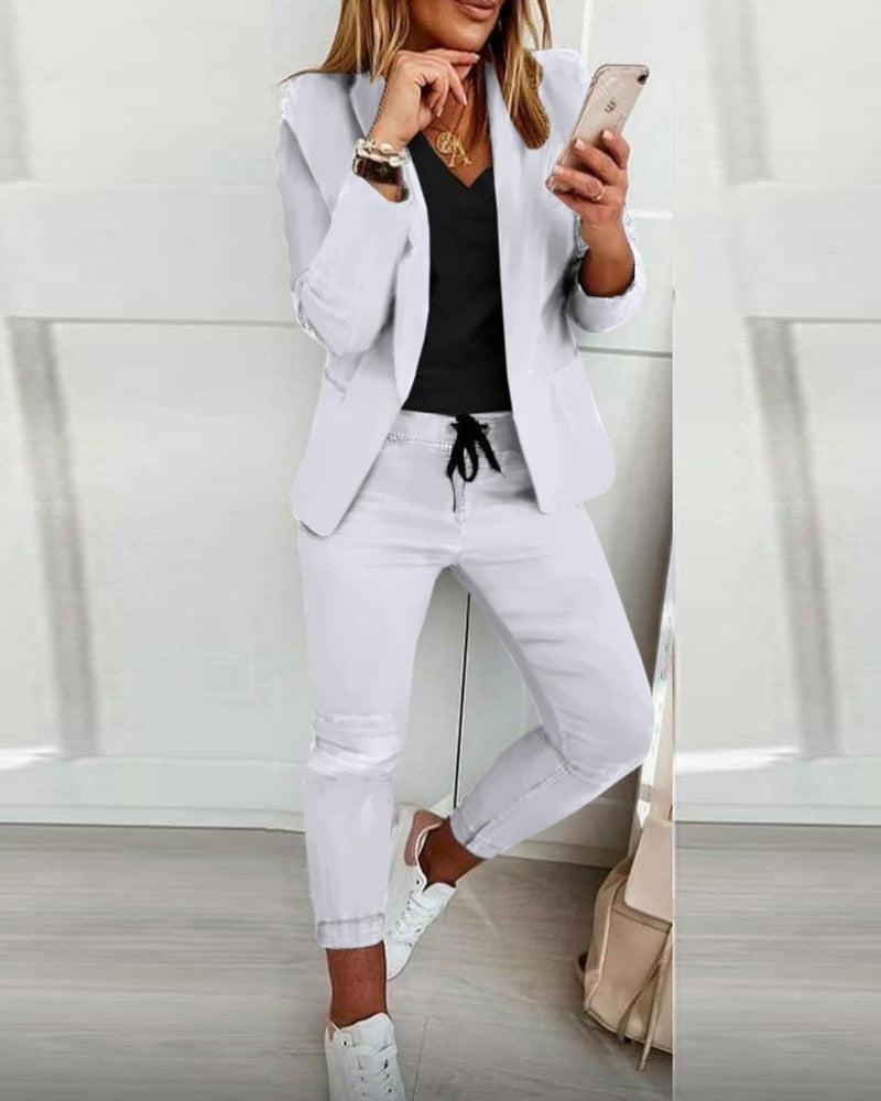 Stilla | Elegant Blazer Sæt To Dele