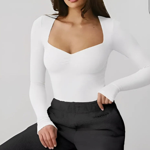 Stilla | Modern Stretch Top med lange ærmer