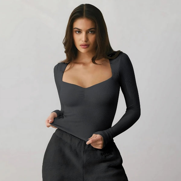 Stilla | Modern Stretch Top med lange ærmer