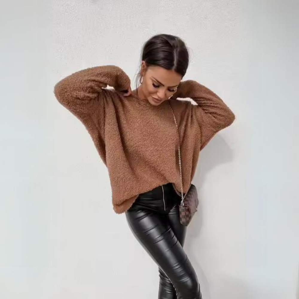 Stilla | Luksuriøs Sweater Med Faldene Skuldre