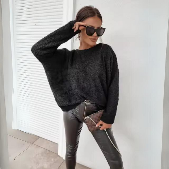 Stilla | Luksuriøs Sweater Med Faldene Skuldre