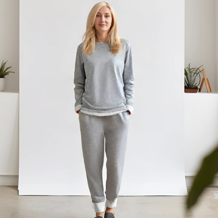 Stilla | Termo Fleece Sæt Lysgrå