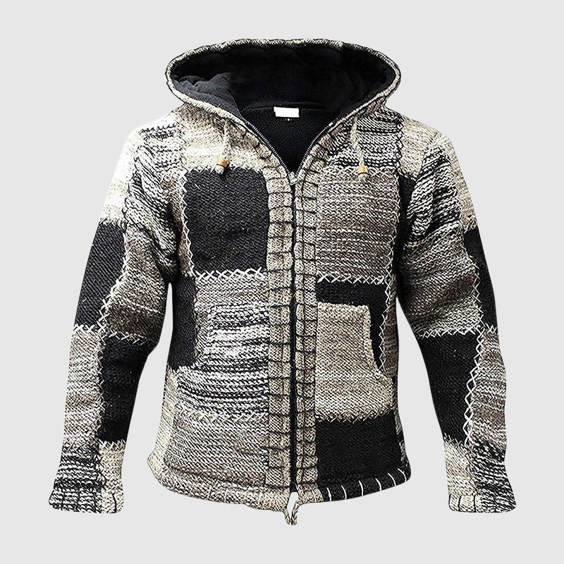 Stilla | Hoodie Uldblanding Afslappet Fit Boho-stil