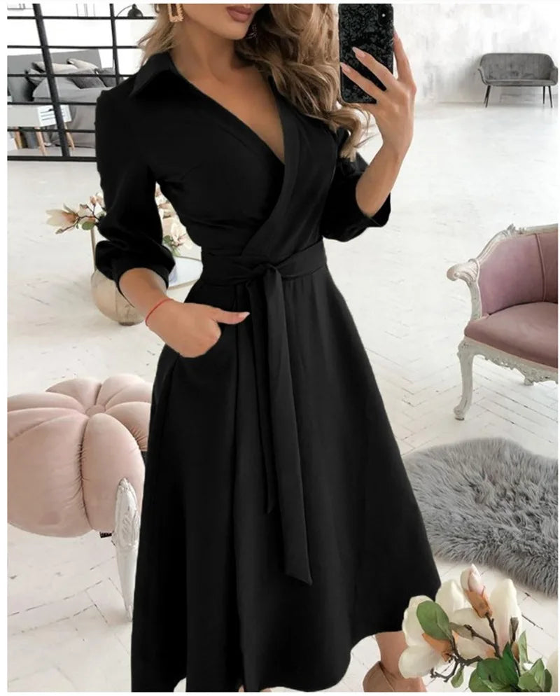Stilla | Elegant Wrap Kjole Med Stroppar