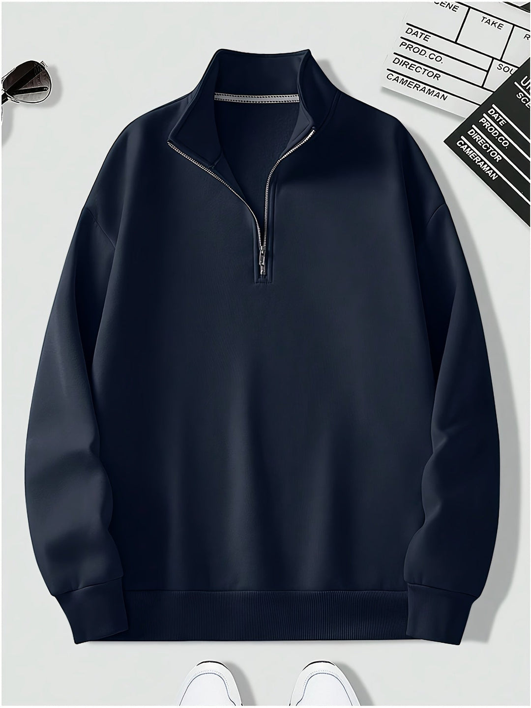 Stilla | Pullover med Kvart Lynlås