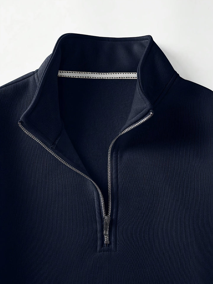 Stilla | Pullover med Kvart Lynlås