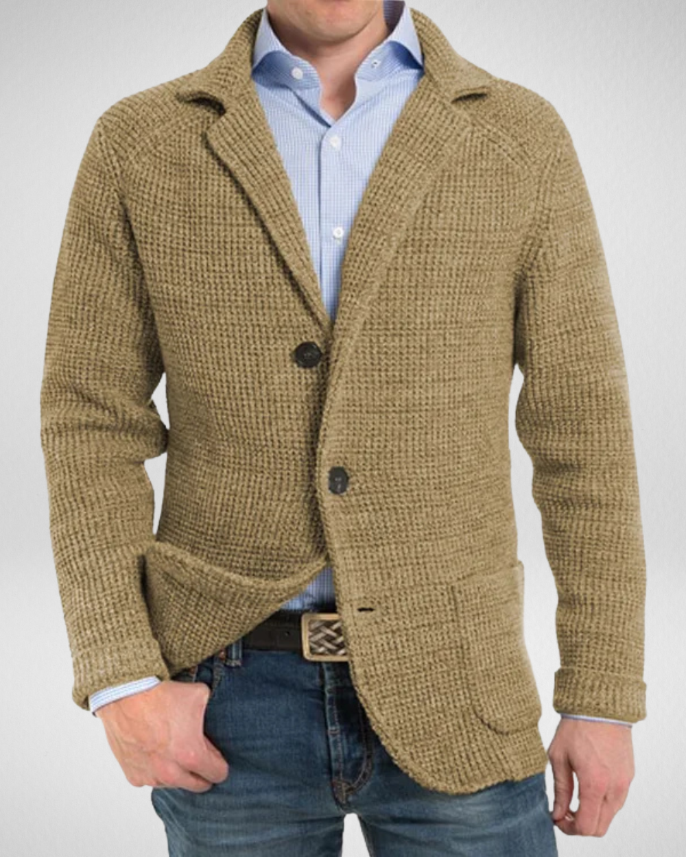 Stilla | og Behagelig Fritids Herre Strik Blazer
