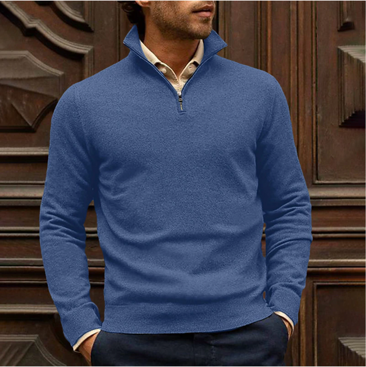 Stilla | Zip Pullover Lavet Af Bomuldsblanding