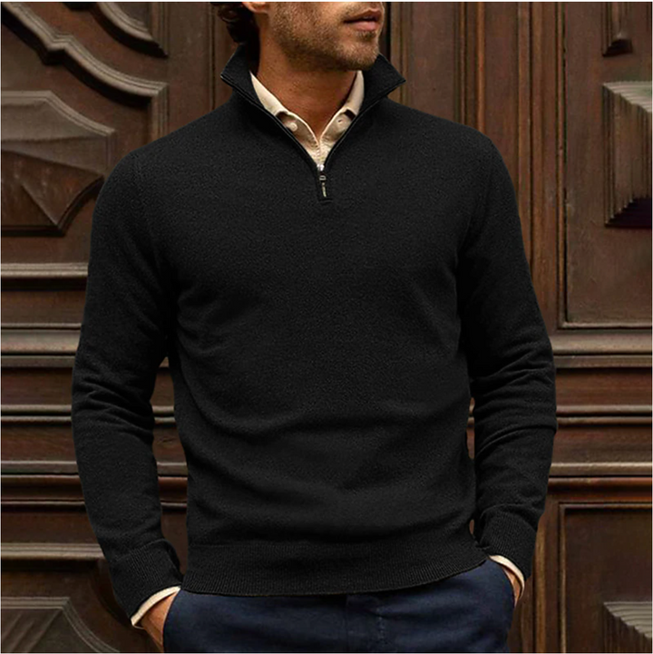 Stilla | Zip Pullover Lavet Af Bomuldsblanding