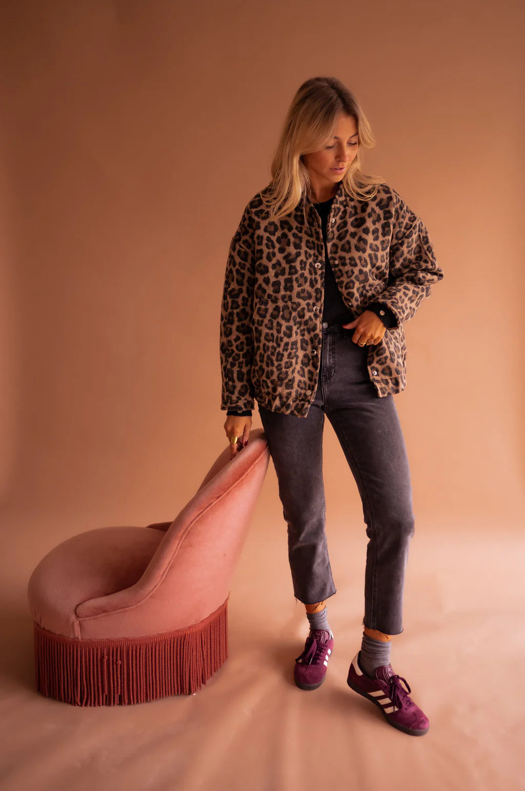 Stilla | Bomber Leopardmønster