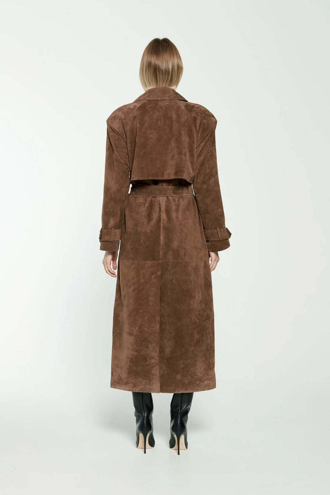 Stilla | Lang Suede Frakke