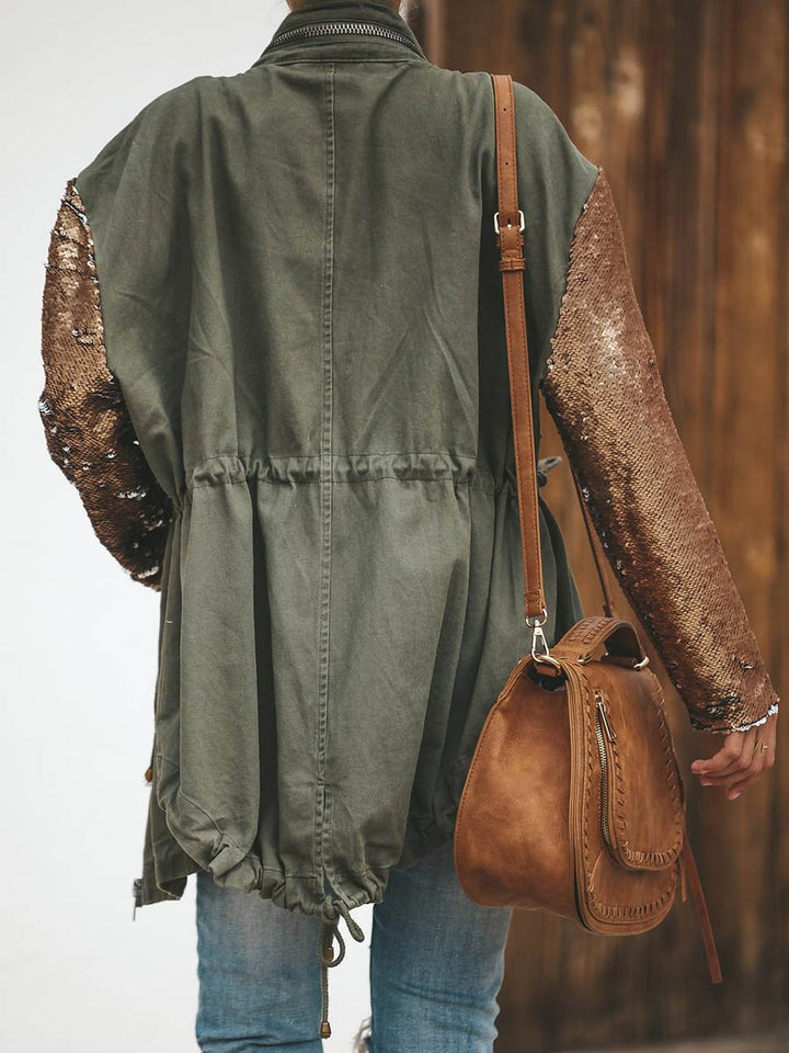 Stilla | Squadron Sequin Cargo Forlommesjakke