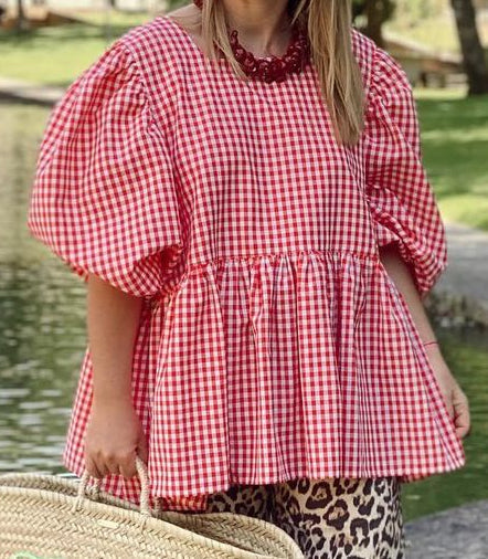 Stilla | Rød Bluse