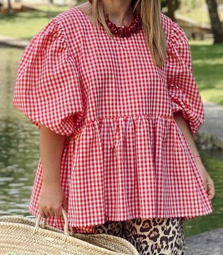 Stilla | Rød Bluse