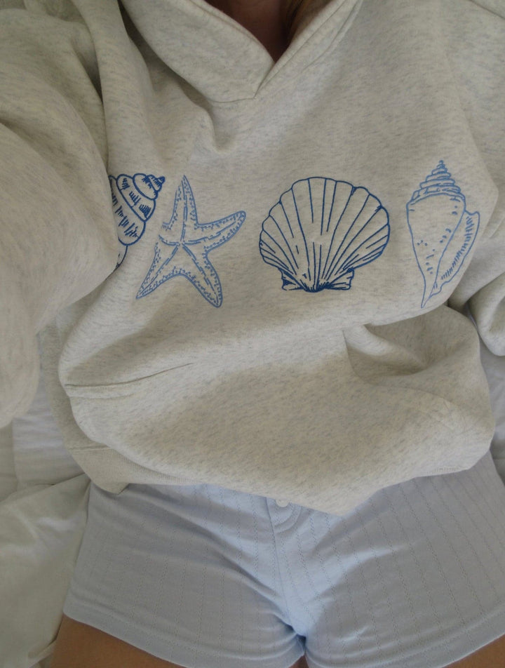 Stilla | Unisex Hættetrøje Med Muslinger
