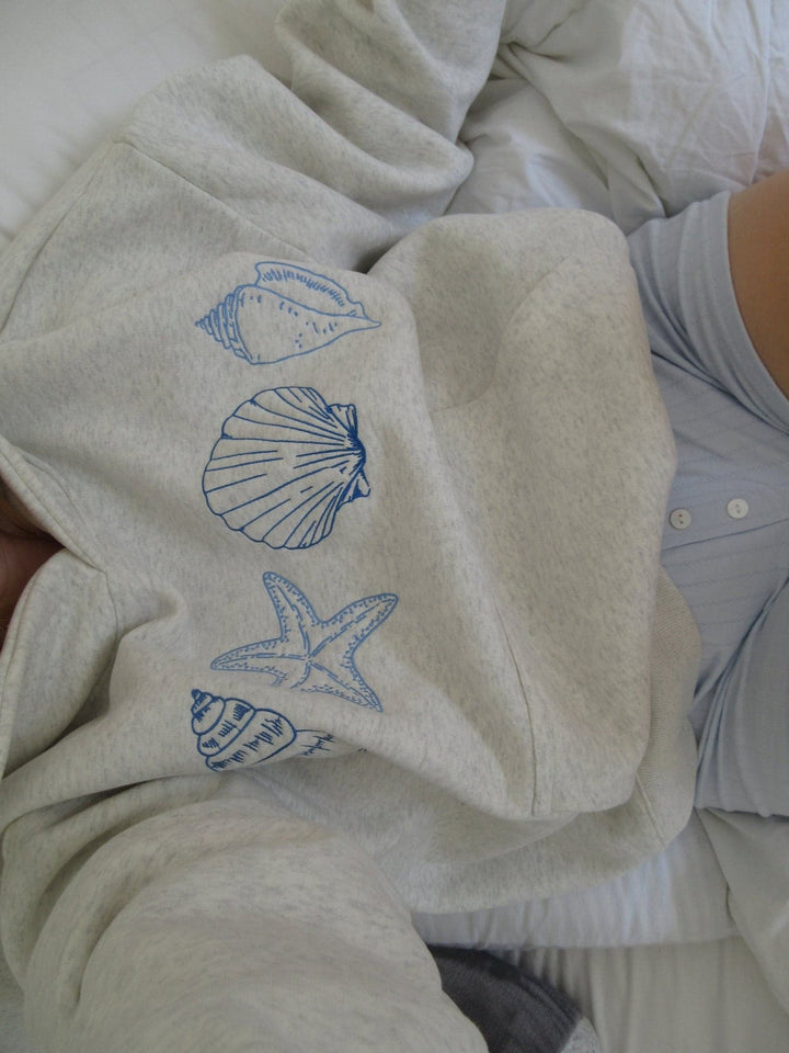 Stilla | Unisex Hættetrøje Med Muslinger