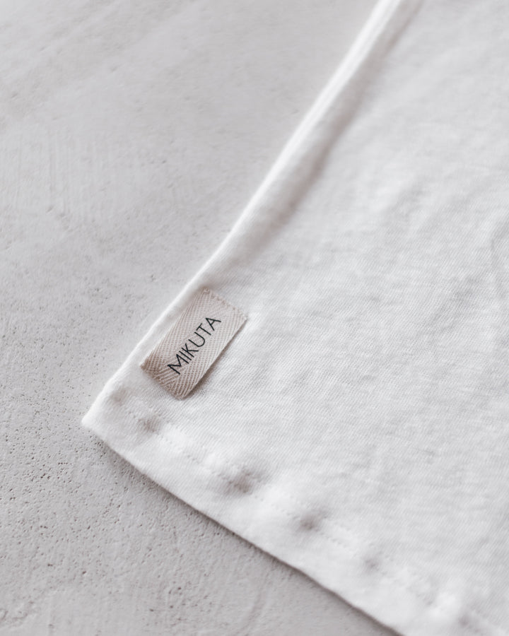 Stilla | Løs T-shirt Af Hvid Linned