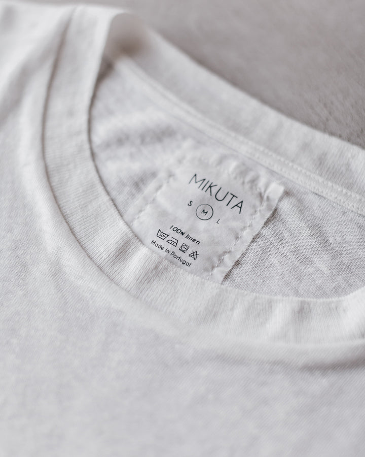 Stilla | Løs T-shirt Af Hvid Linned