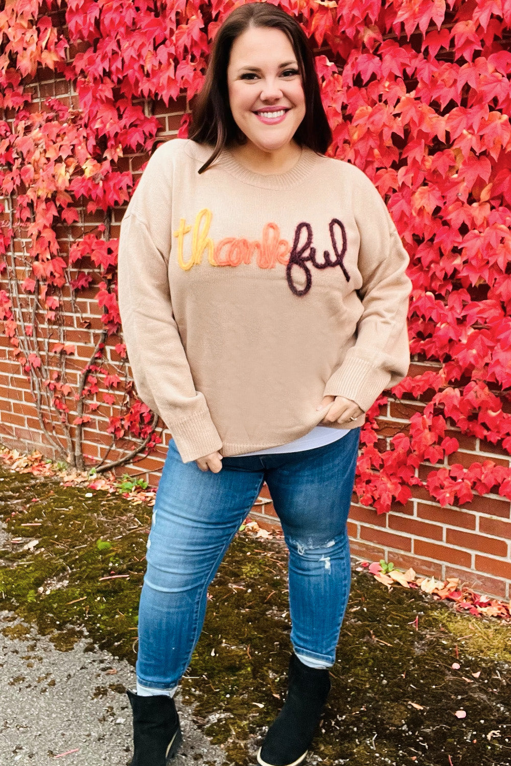 Stilla | Føle Taknemmelighed Pop up Sweatshirt Med Glitrende Broderi Taupe