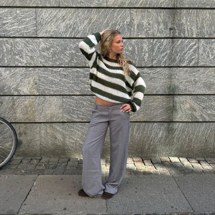 Stilla | Elegante Stribet Strikvarer Til Damer