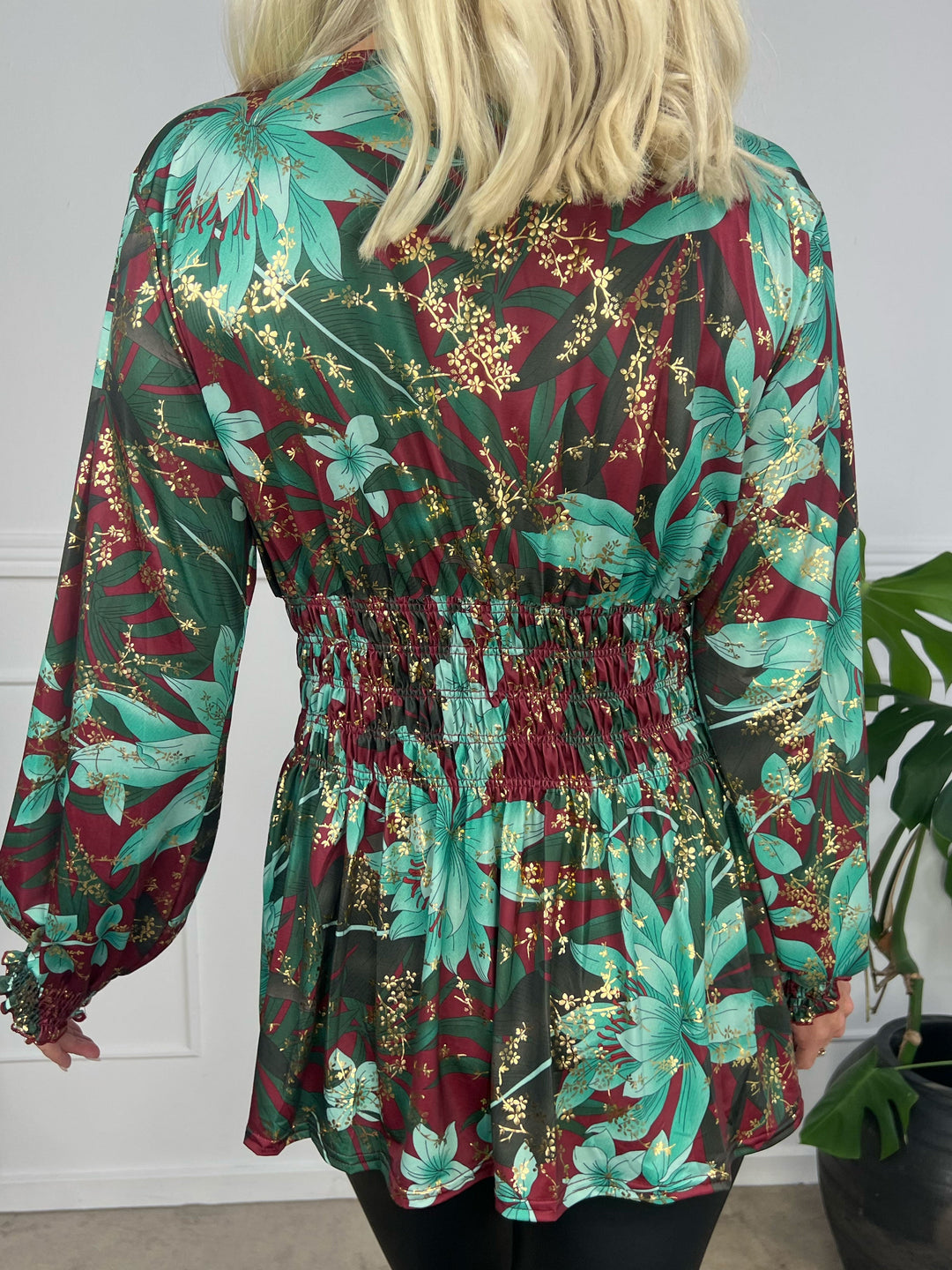 Stilla | Elastisk Bluse Med Lange Ærmer