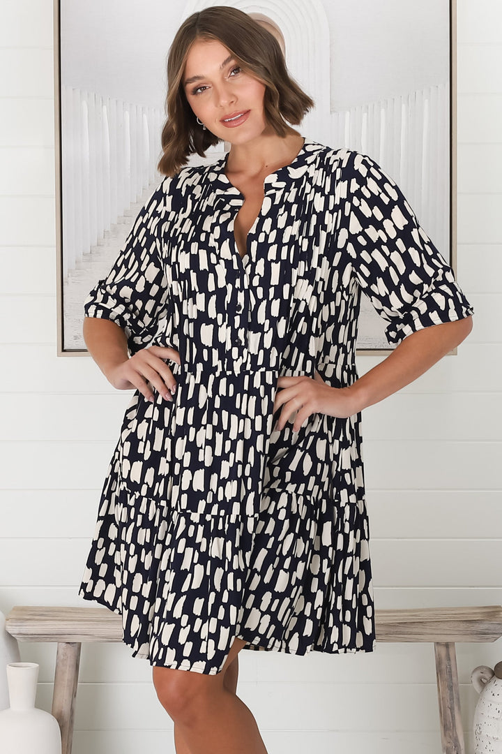Stilla | Let Mini Kjole Med Knapper