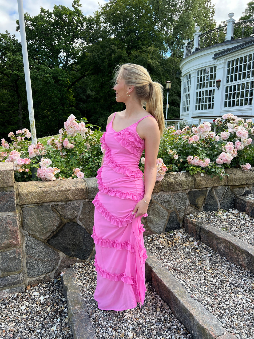 Stilla | Maxi Flæse Kjolen Pink