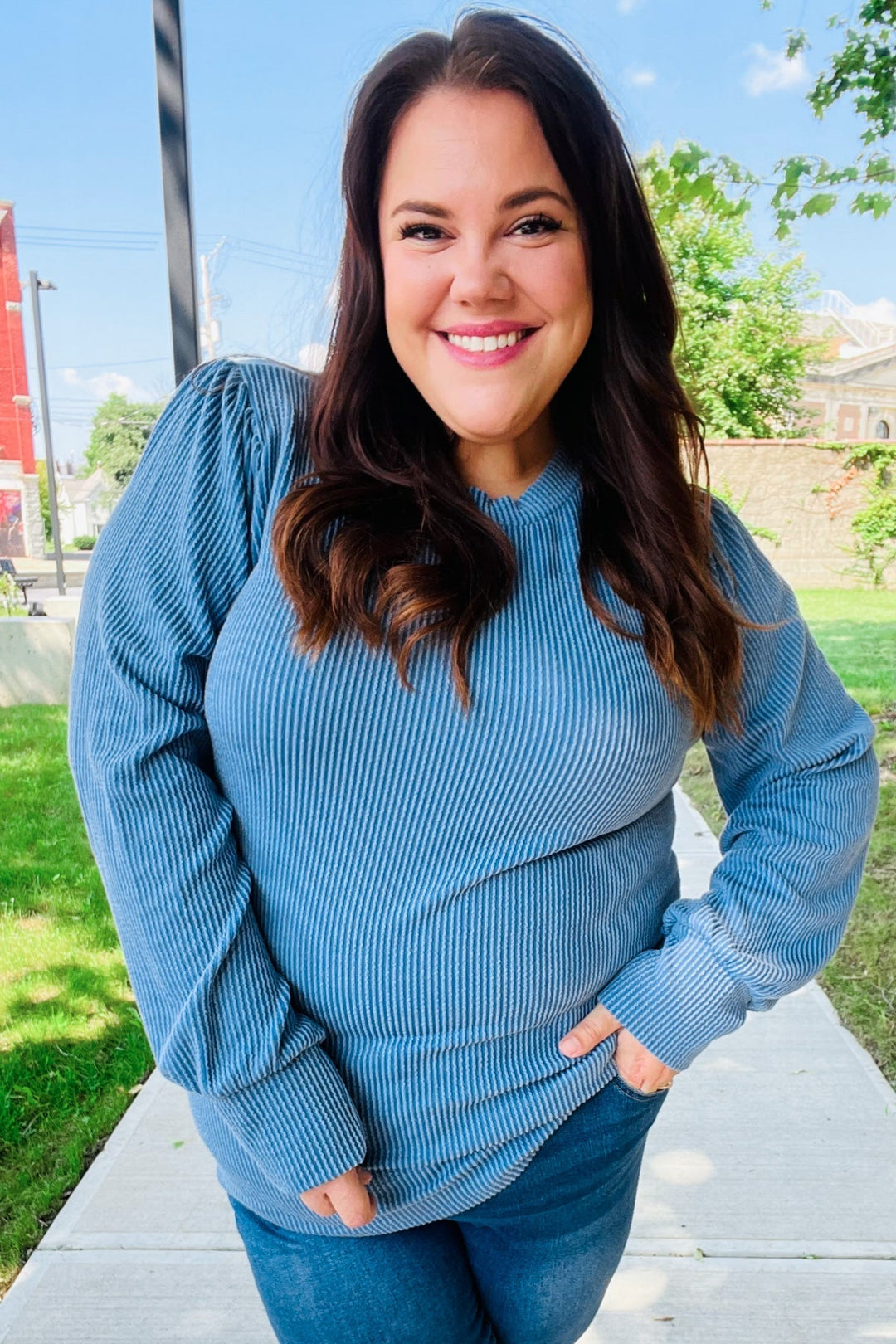 Stilla | Langærmet skjorte i vintage ribdenim med mineralvask Everyday Vintage