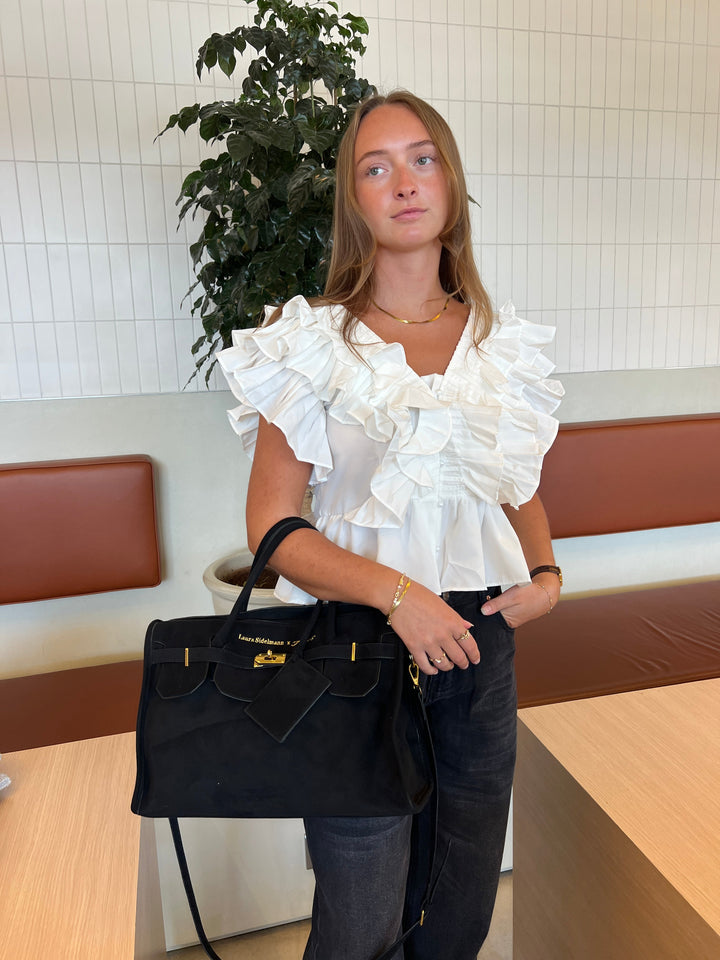 Stilla | Flæse Top Hvid