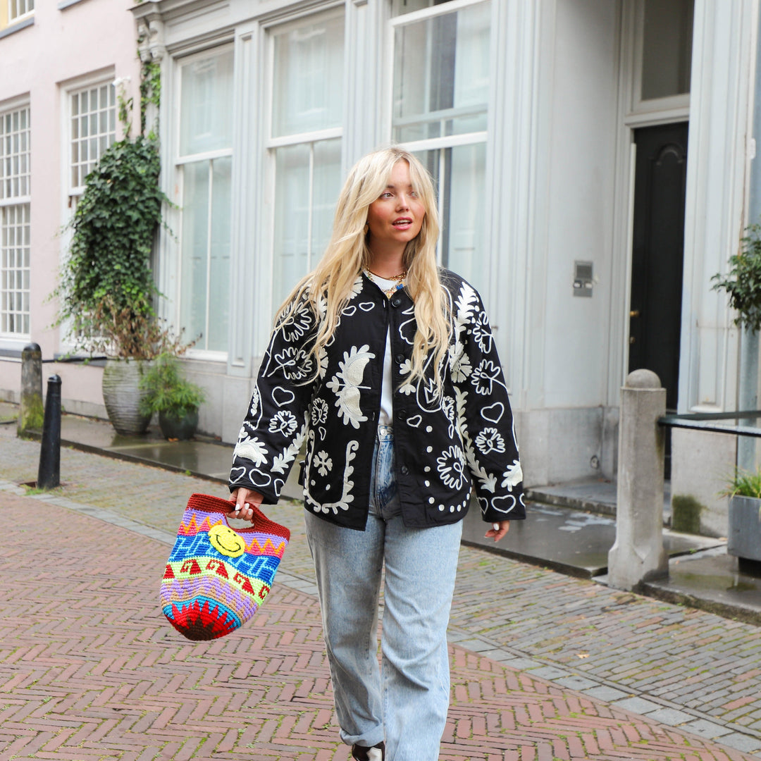 Stilla | Sissy Jakke Sort og Hvid