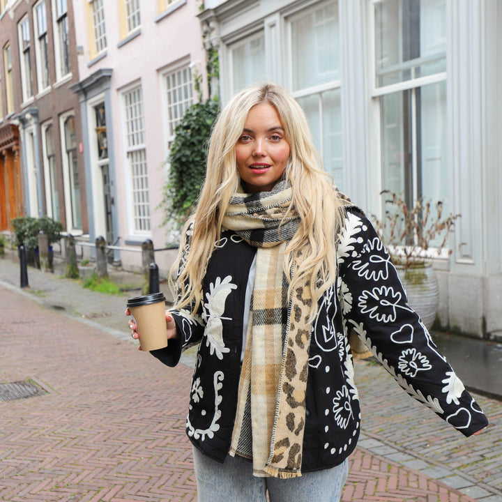 Stilla | Sissy Jakke Sort og Hvid