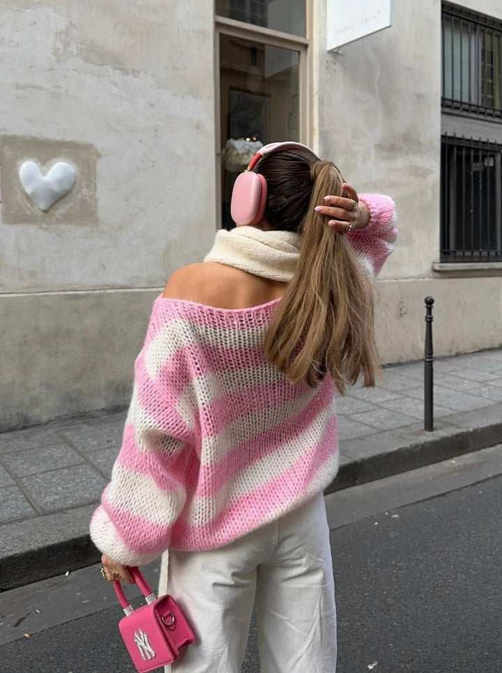 Stilla | Stribet sweater