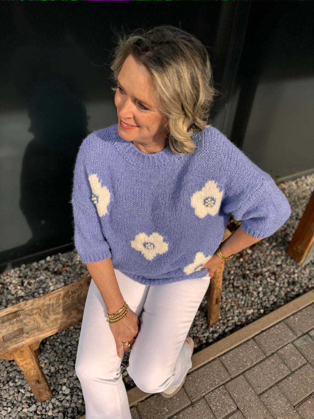 Stilla | Strik Blomst Lavendel