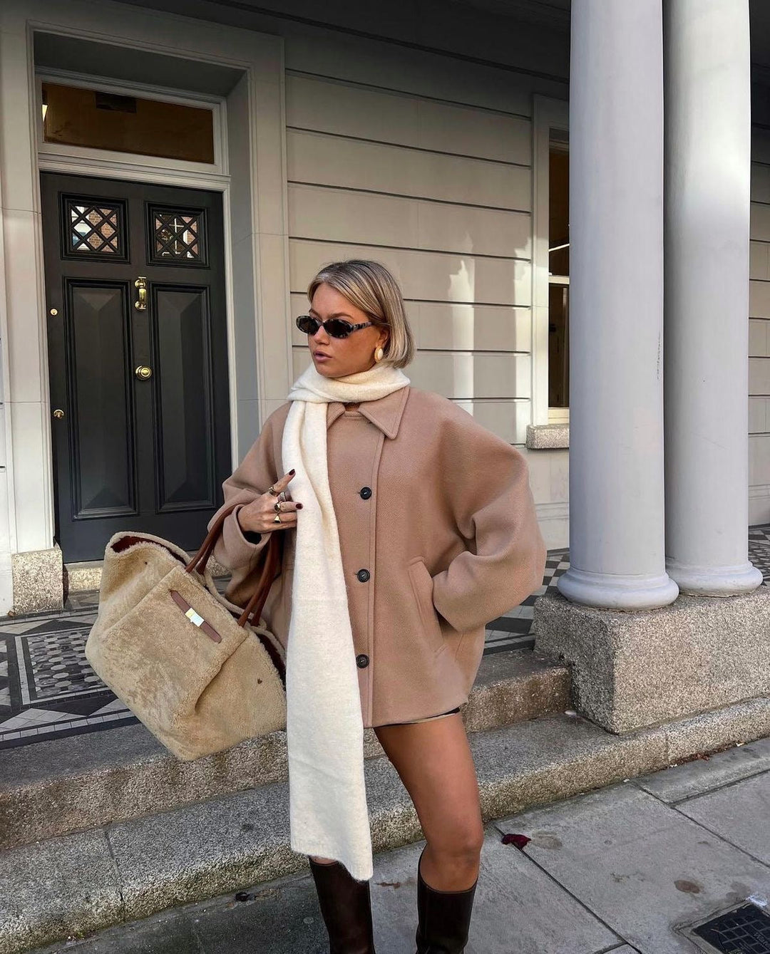 Stilla | Oversized Uldfrakke