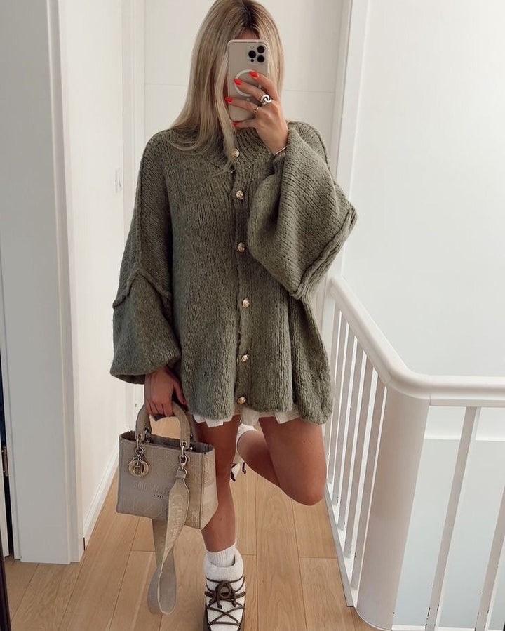 Stilla | Stilet Oversized Uld Cardigan til Damer