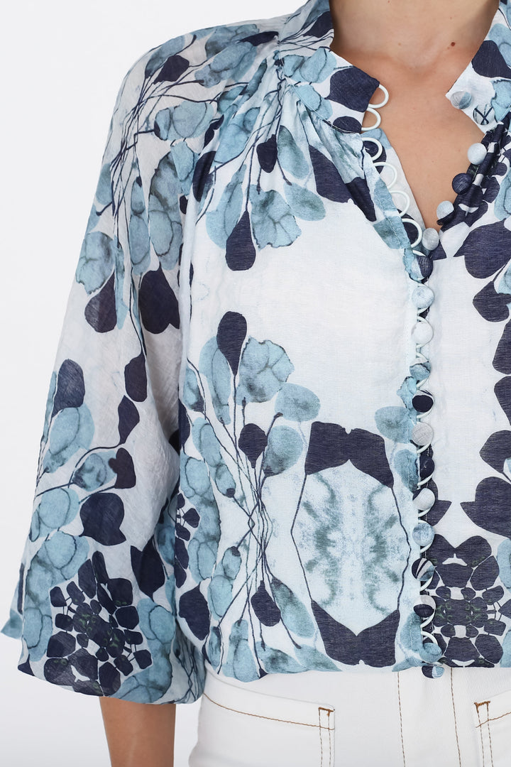 Stilla | Luftig Boho Bluse Med Print