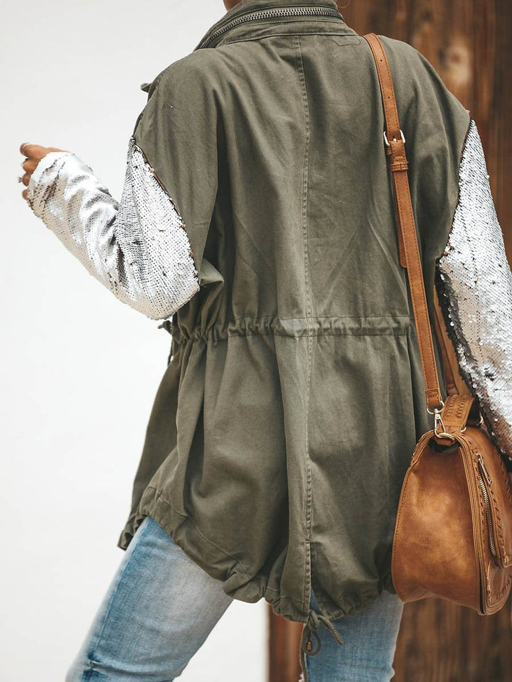 Stilla | Squadron Sequin Cargo Forlommesjakke