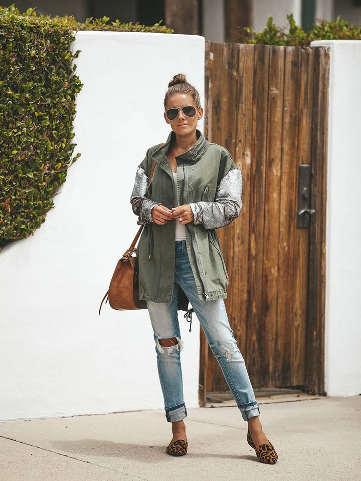 Stilla | Squadron Sequin Cargo Forlommesjakke