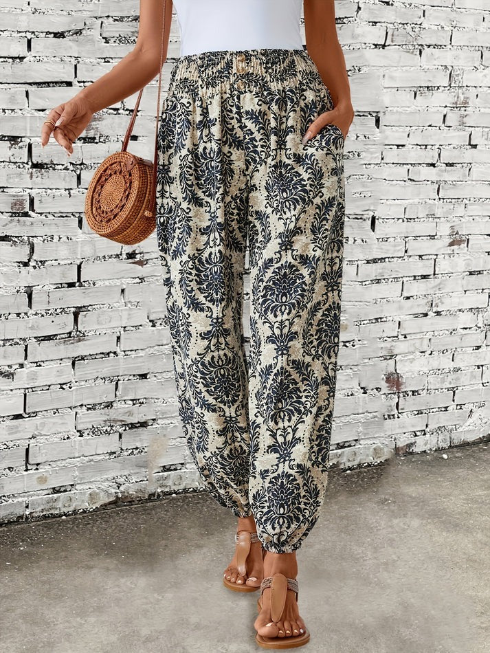 Stilla | Stilfulde Bukser Med Boho Print