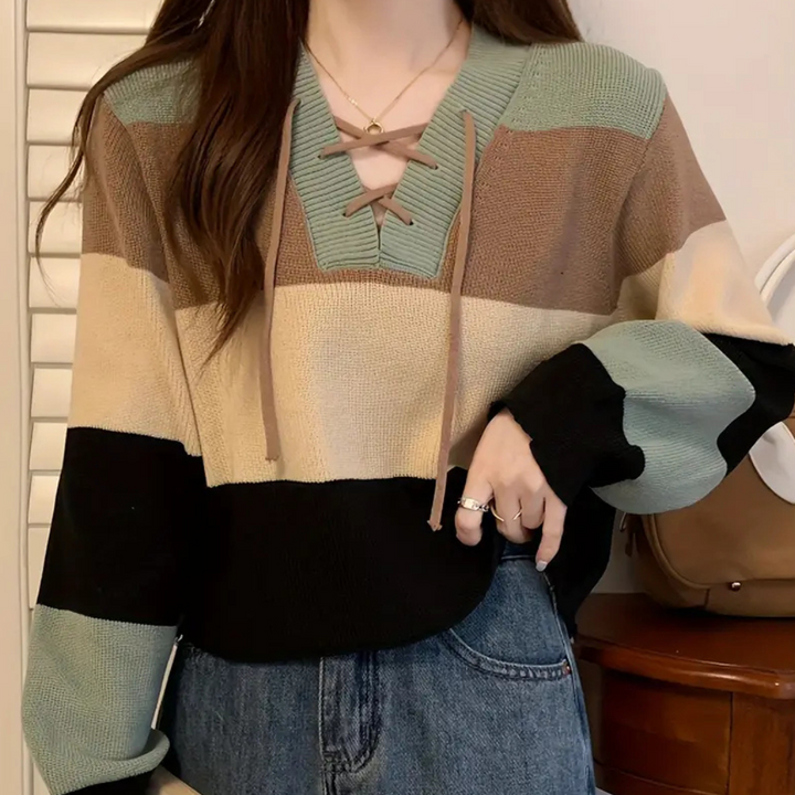 Stilla | Elegant Afkortet Sweater til Kvinder