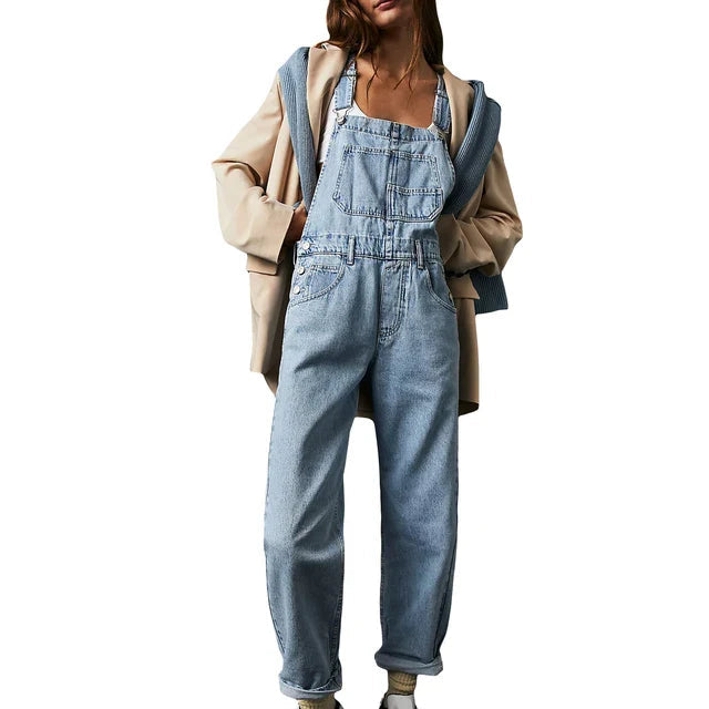Skovae | Stilfuld Denim Overall med Løs Pasform