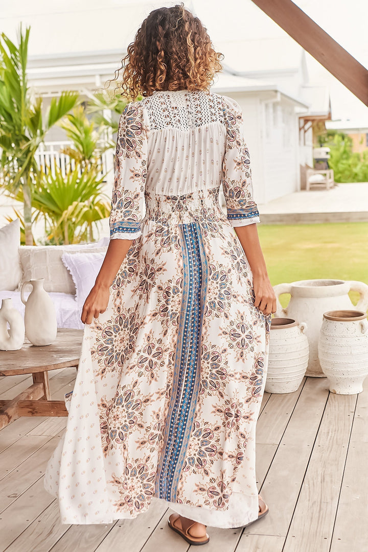 Stilla | Blomstret Boho Maxikjole