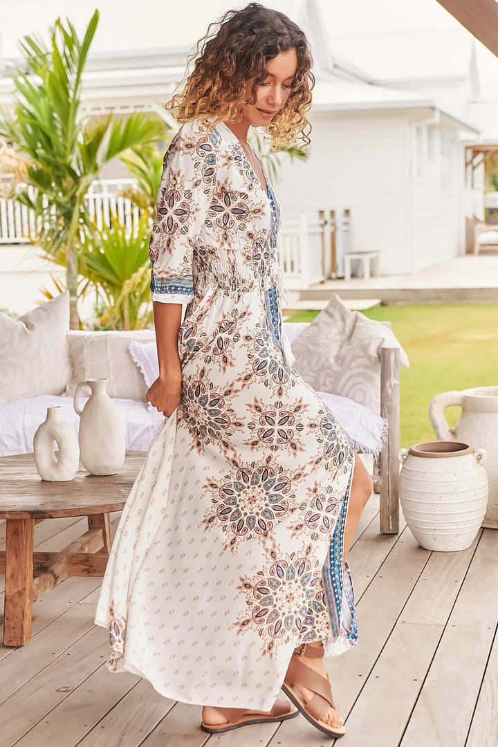 Stilla | Blomstret Boho Maxikjole