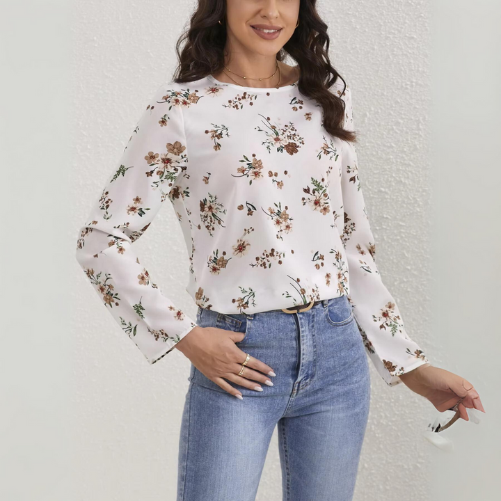 Stilla | Floral Bluse med afslappet snit